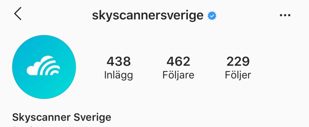 Instagram verifiering