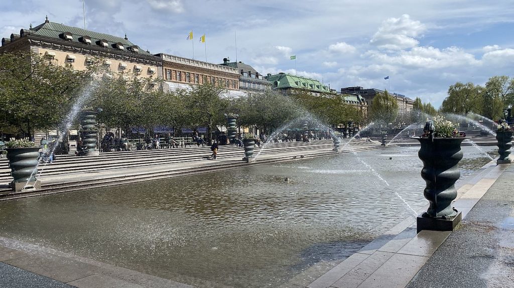 Kungsträdgården i Stockholm, där palatset Makalös låg en gång i tiden