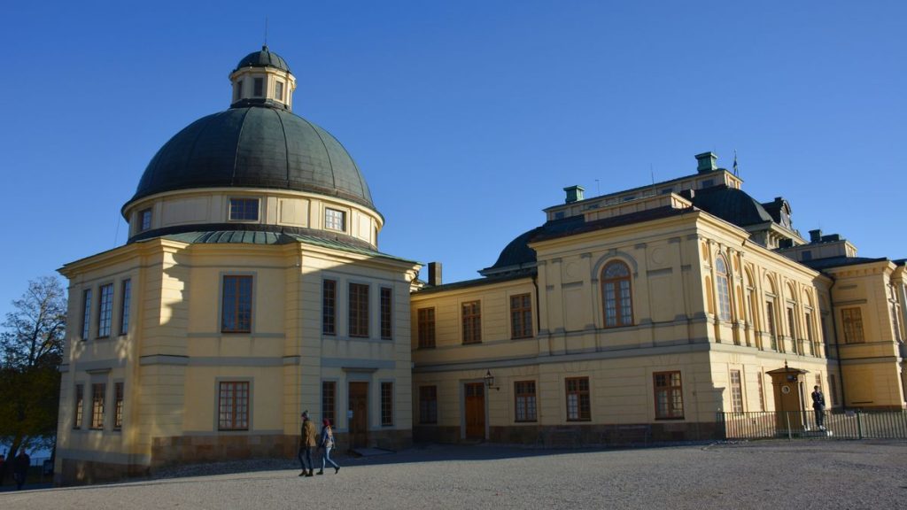 Kyrka Drottningholms slott i Stockholm