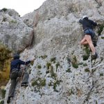 Prova klättring på Gozo, Malta
