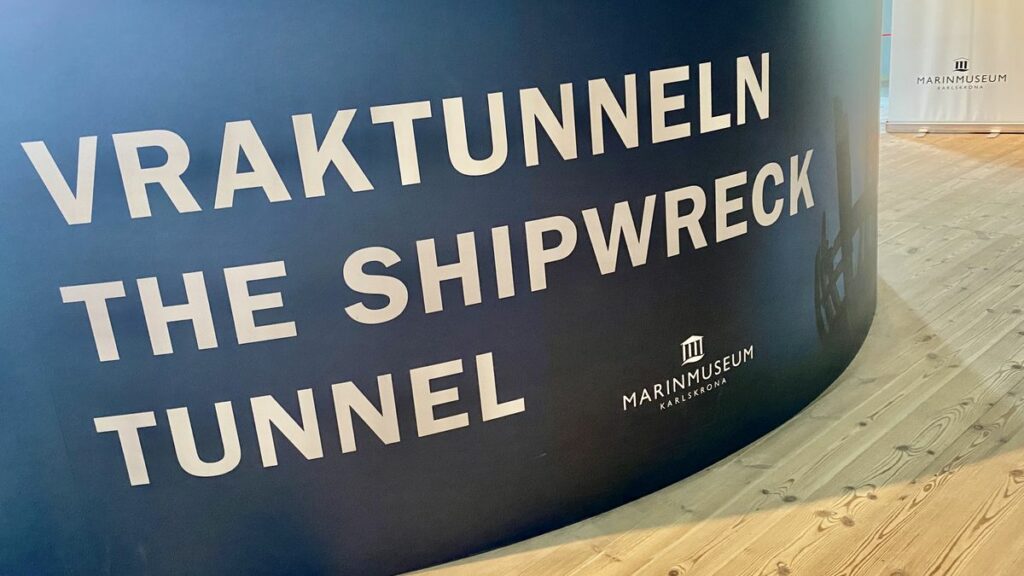 Vraktunneln på marinmuseum i Karlskrona