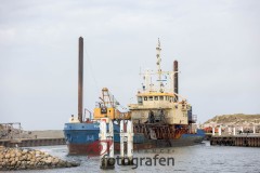 Sandsuger i Thorsminde havn - Foto: René Lind Gammelmark