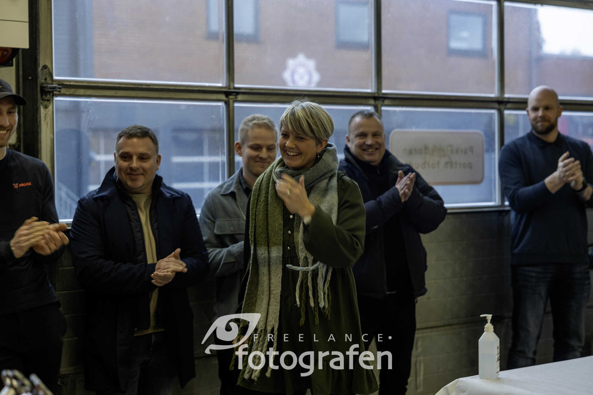Nytårsparole hos Falck på brandstationen