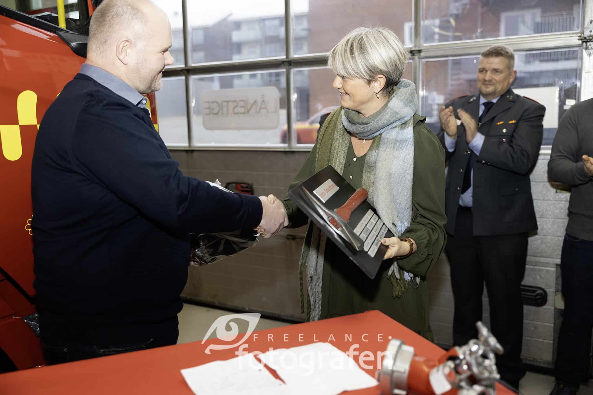 Nytårsparole hos Falck på brandstationen
