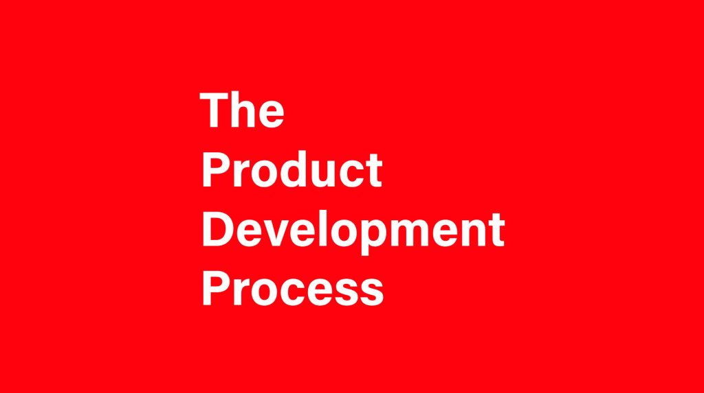 A red cover image linking to a page that is explaining a the product development process of clothing