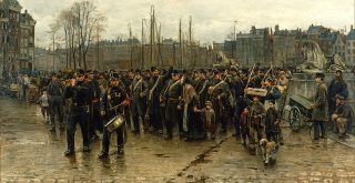 Isaac Israels Transport of Colonial Soldiers Google Art Project