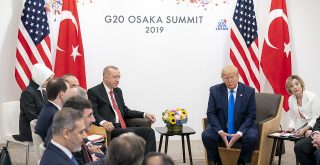 President Donald J. Trump participates in a bilateral meeting with President of the Republic of Turkey Recep Tayyip Erdogan at the G20 Japan Summit