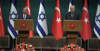 Státní návštěva Isaaca Herzoga v Turecku, březen 2022, Prezidentský komplex Turecka, Ankara