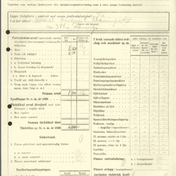 Jordbruksräkningen 1944 Ernst Otto Svensson