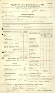 Jordbruksräkningen 1944, Johan Nilsson