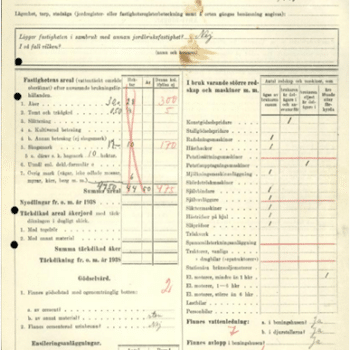 Jordbruksräkningen 1944, Elof Gustafsson