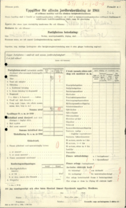 Jordbruksräkningen 1944, Wilhelm Sigfrid Johansson