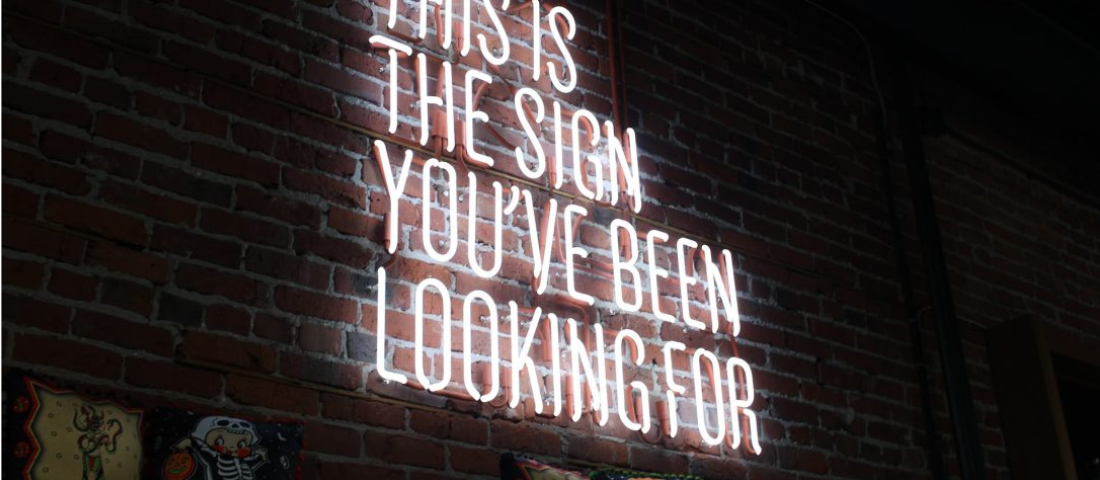 This is the sign you have been looking for - blog