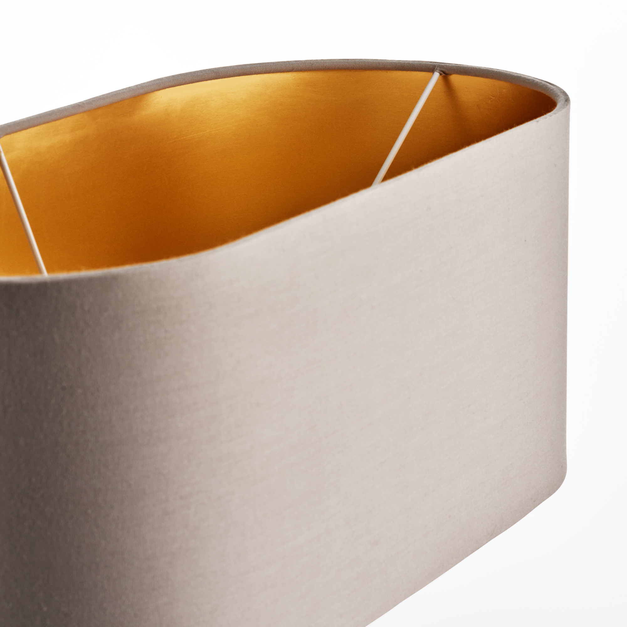 Lampshade, oval drum