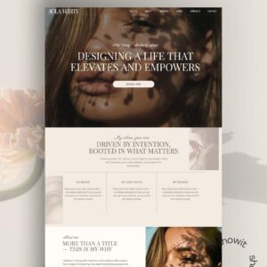 Sola Verity |  Minimalist template for Showit