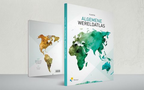 Coverontwerp 'Algemene Wereldatlas' voor Plantyn