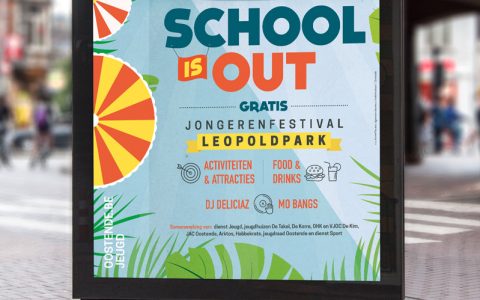 Affiche School Is Out - Stad Oostende