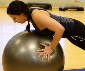 Shoulder part 6 – push up with pilates ball