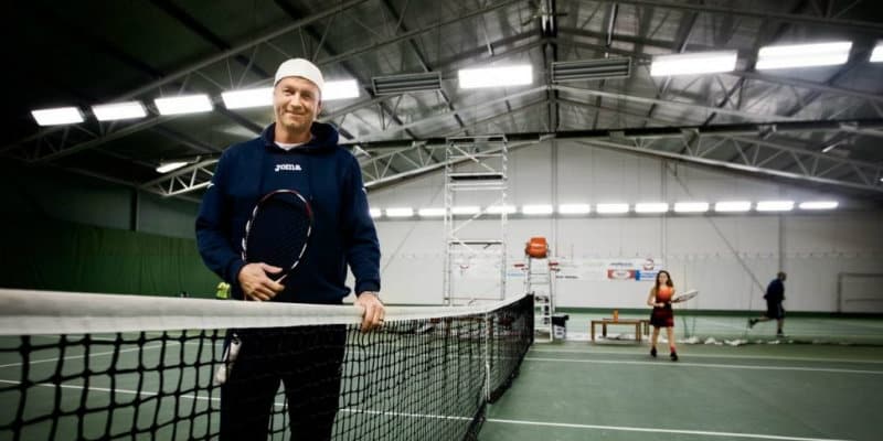Tennisspelare testar Screen2perform
