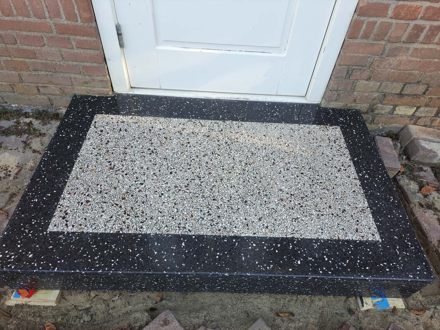 Buiten stoep terrazzo