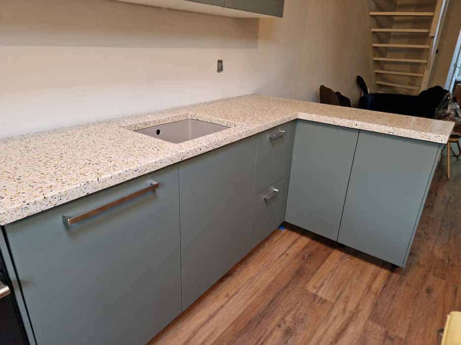 Keuken aanrechtblad terrazzo