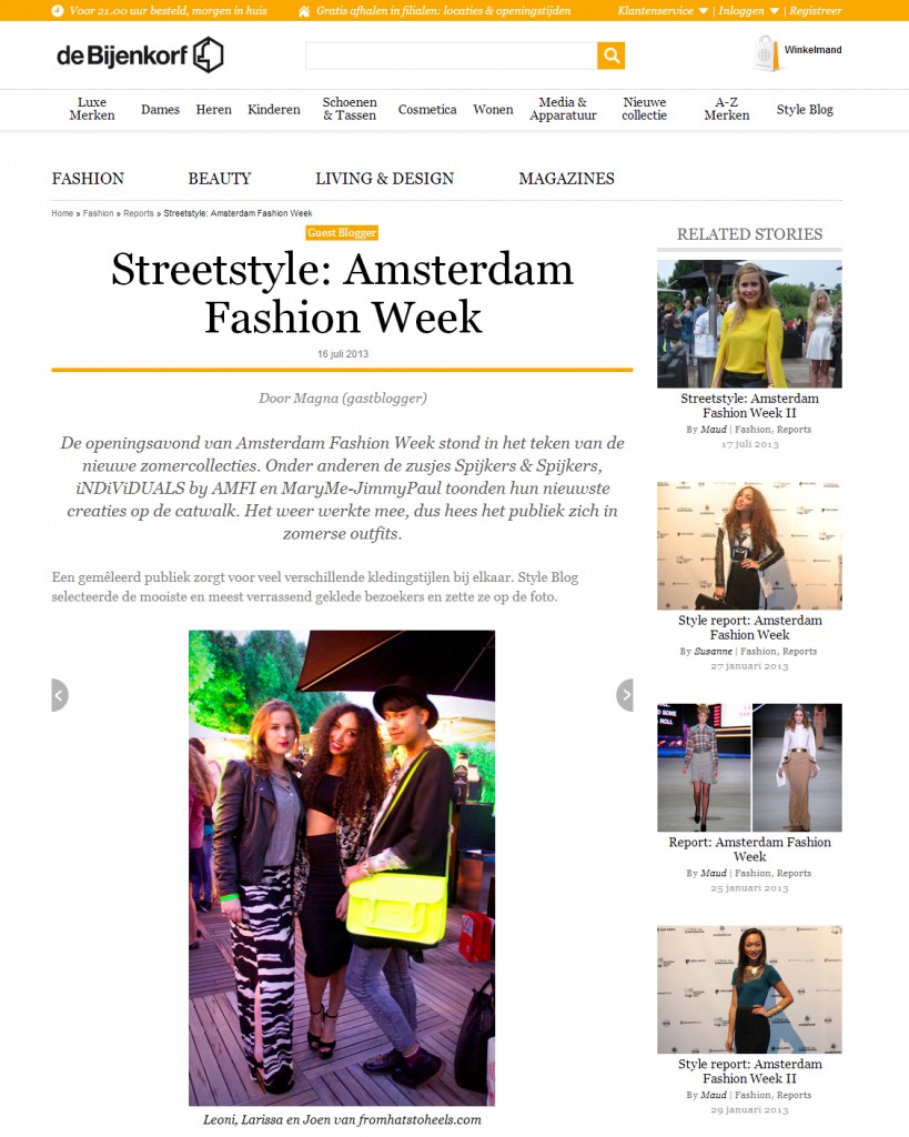 De Bijenkort Style report