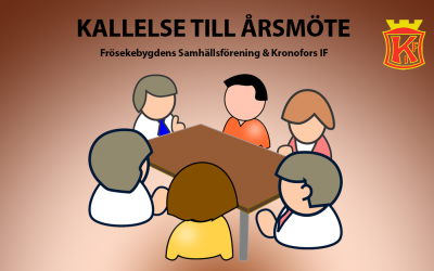 Årsmöte i Frösekebygdens Samhällsförening & Kronofors IF