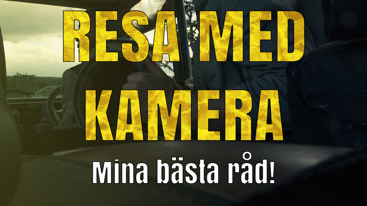 Resa med kamerautrustning