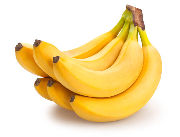 Kam bananen op een witte achtergrond
