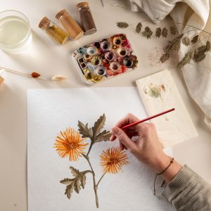 Je geboorte bloem schilderen in Aquarel (dagworkshop) 16/07/2025