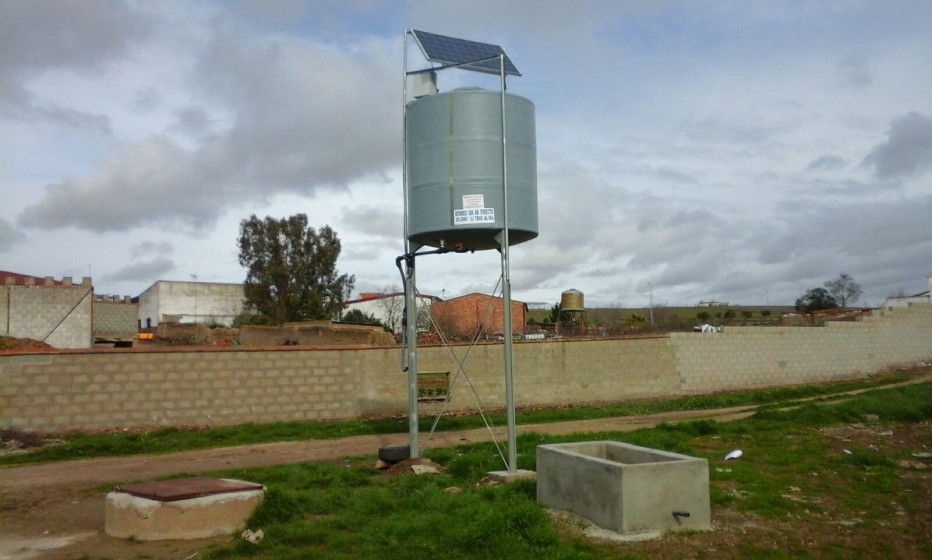 Punto de llenado de carros de herbicidas