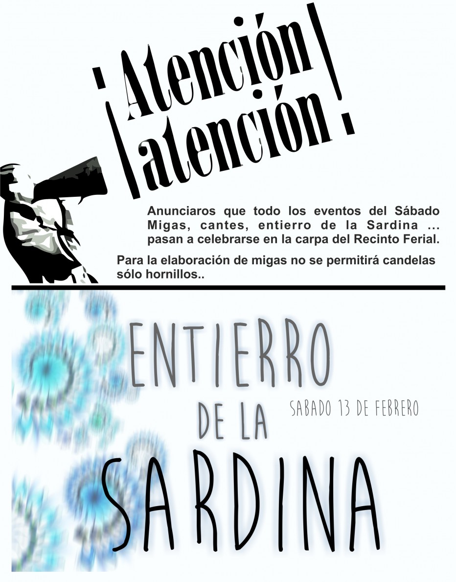 Cambios para el Sábado en el Entierro de la Sardina.