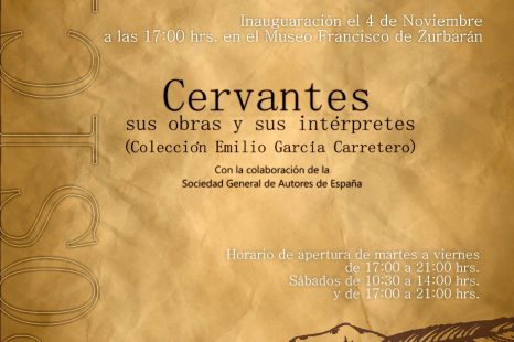 4 NOVIEMBRE Inauguración de la Exposición Cervantes sus Obras y sus Intérpretes