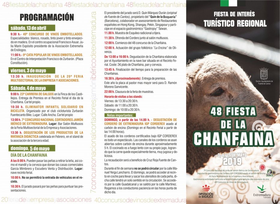 Programación #CHANFAINA2019