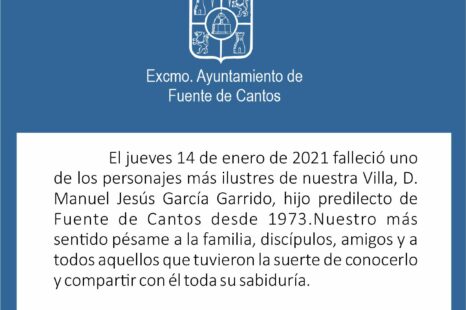 MANUEL JESÚS GARCÍA GARRIDO, IN MEMORIAM