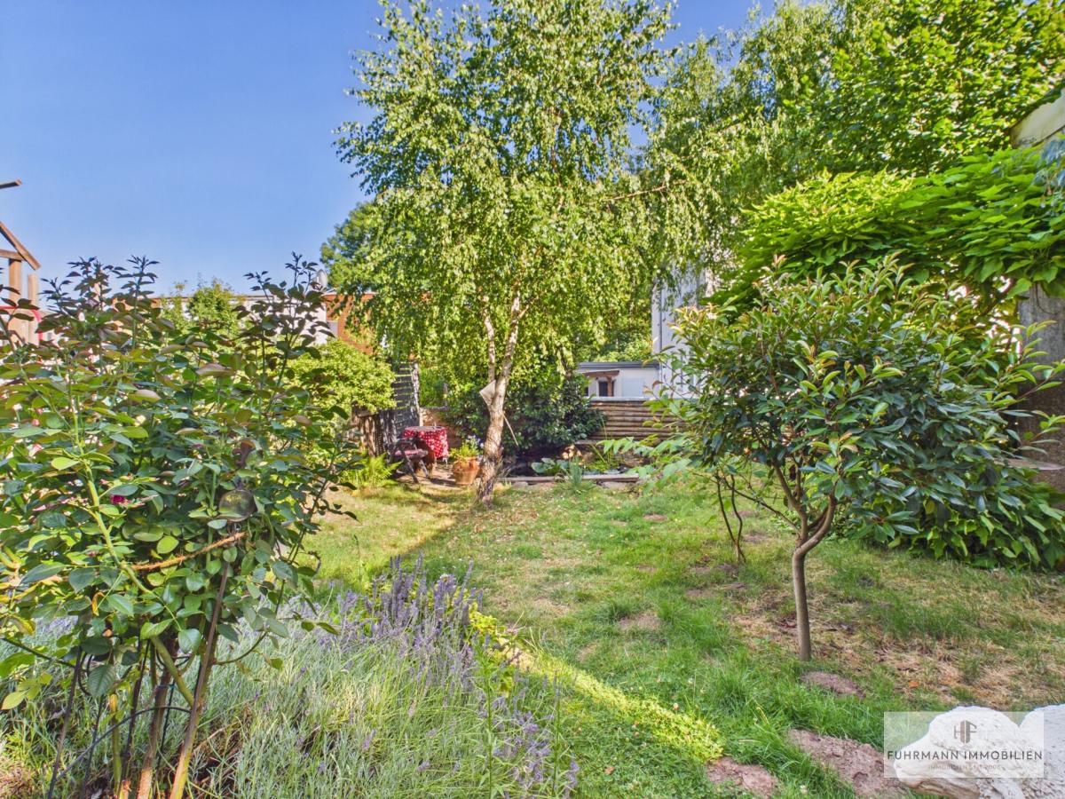 Blick zum gemütlichen Garten