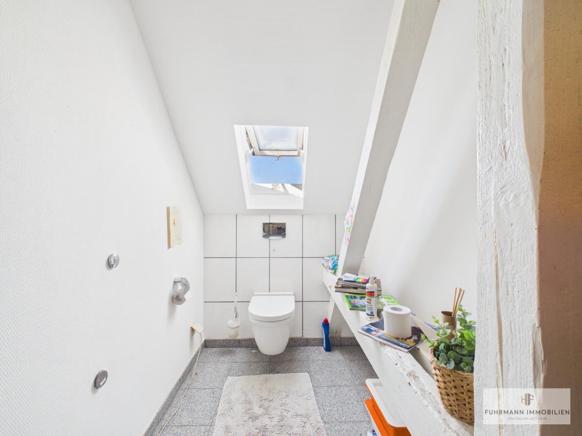 Tageslicht-WC im Badezimmer