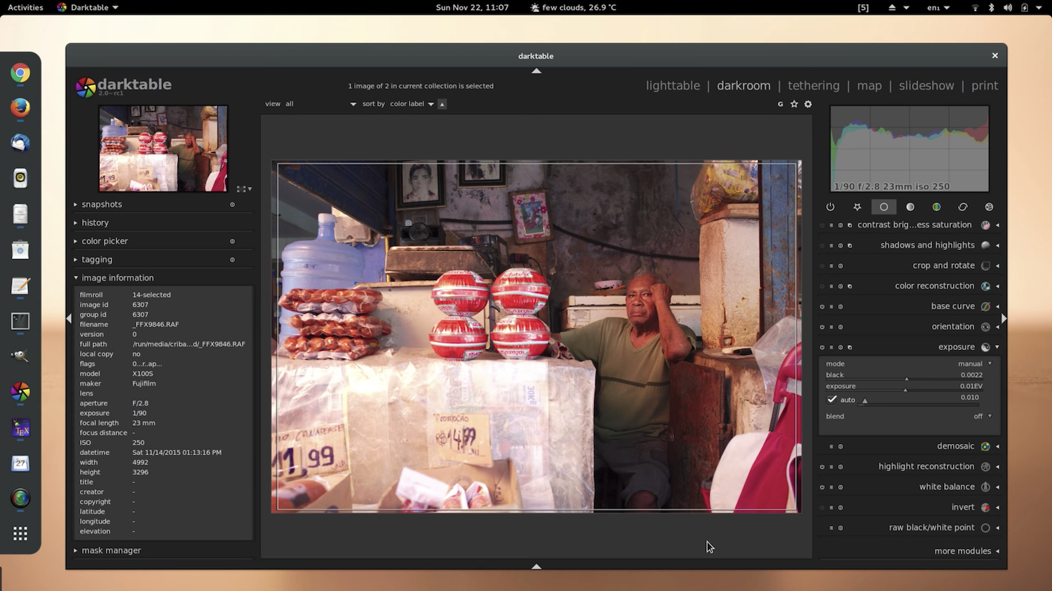 editing raw from lightroom to iridient developer