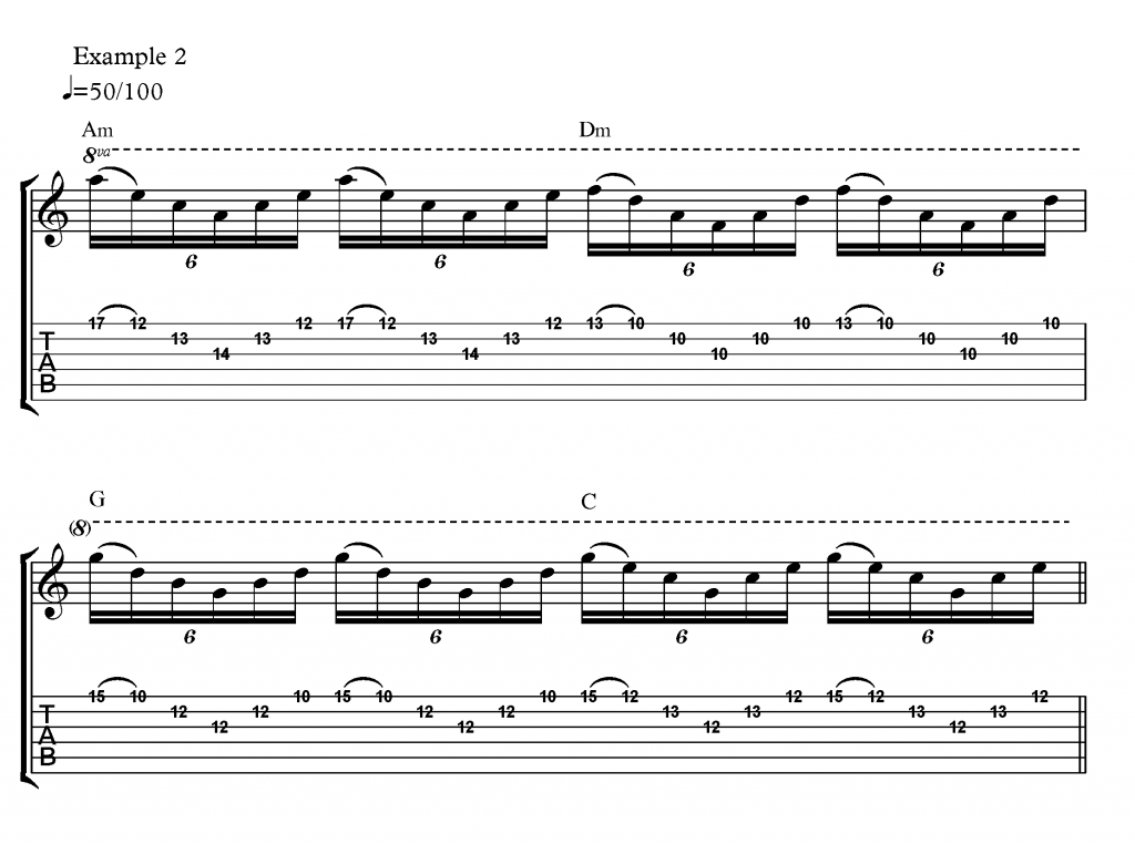 3 Sweep Picking Part 2 Ex 2 Fundamental Changes Music Book Publishing