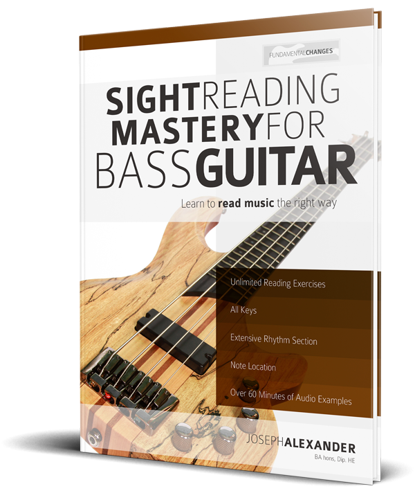 Sight Reading Mastery for Bass Guitar - Fundamental Changes Music Book  Publishing