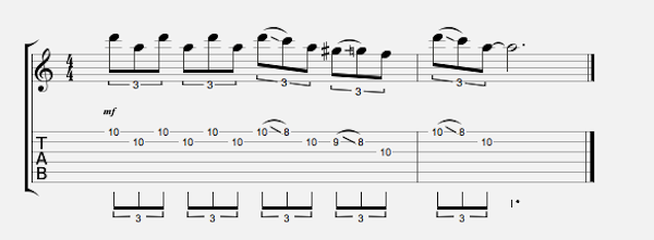 standard tuning slide licks