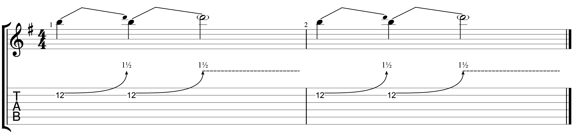 How to read guitar tablature 12