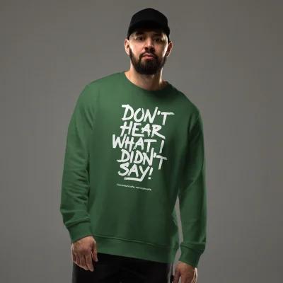 dont hear what i didnt say sweater