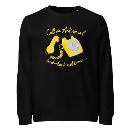 Sweatshirt: Call me antisocial but don't call me - Bild 9