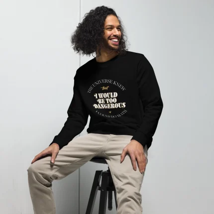 Sweatshirt: The universe knew that I would be too dangerous if I could do math - Bild 9