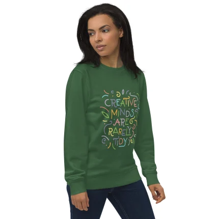 Sweatshirt: Creative minds are rarely tidy - Bild 5