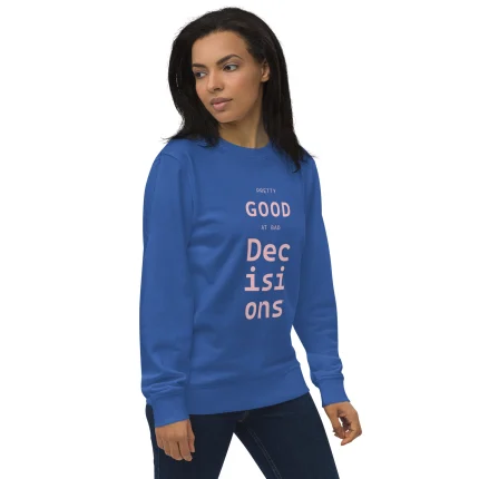 unisex organic sweatshirt royal blue right front 6917738da1a01