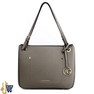 Grey Anna Grace Fashion Tote Handbag