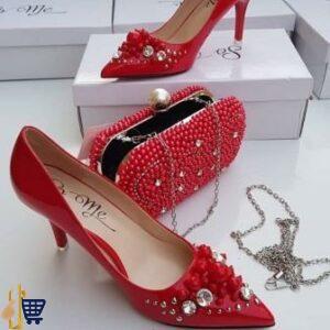 So Me Shoes & Purse - Red