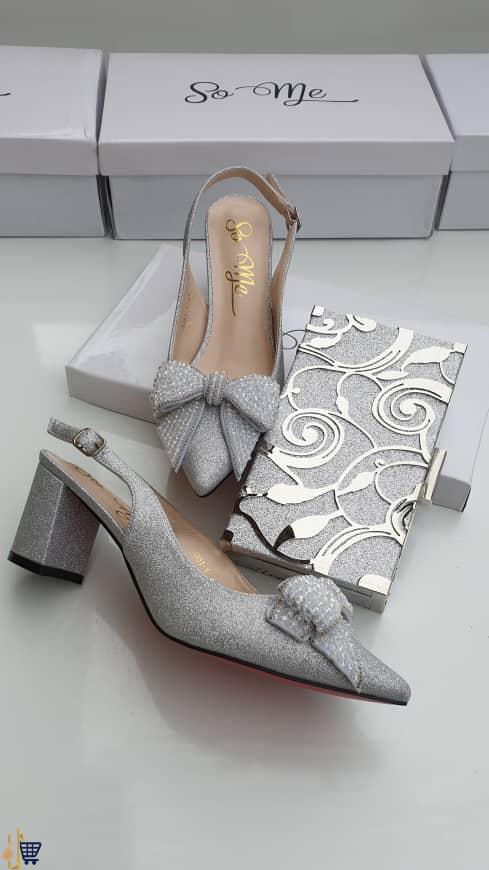 Women's Wedding Shoes Pumps Flats Bridal Shoes Bowknot Low Heel Peep Toe  Elegant Satin White Ivory Silver 2024 - $57.99